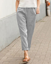 Élodie Sinclair | Casual Tapered Comfort Trousers For Women