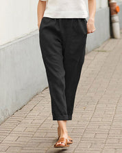 Élodie Sinclair | Casual Tapered Comfort Trousers For Women