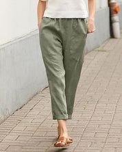 Élodie Sinclair | Casual Tapered Comfort Trousers For Women