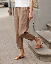 Élodie Sinclair | Casual Tapered Comfort Trousers For Women