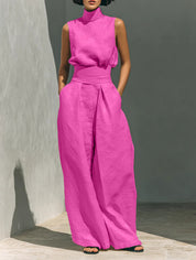 Genevieve Laurent | Linen Two Piece Set For Women