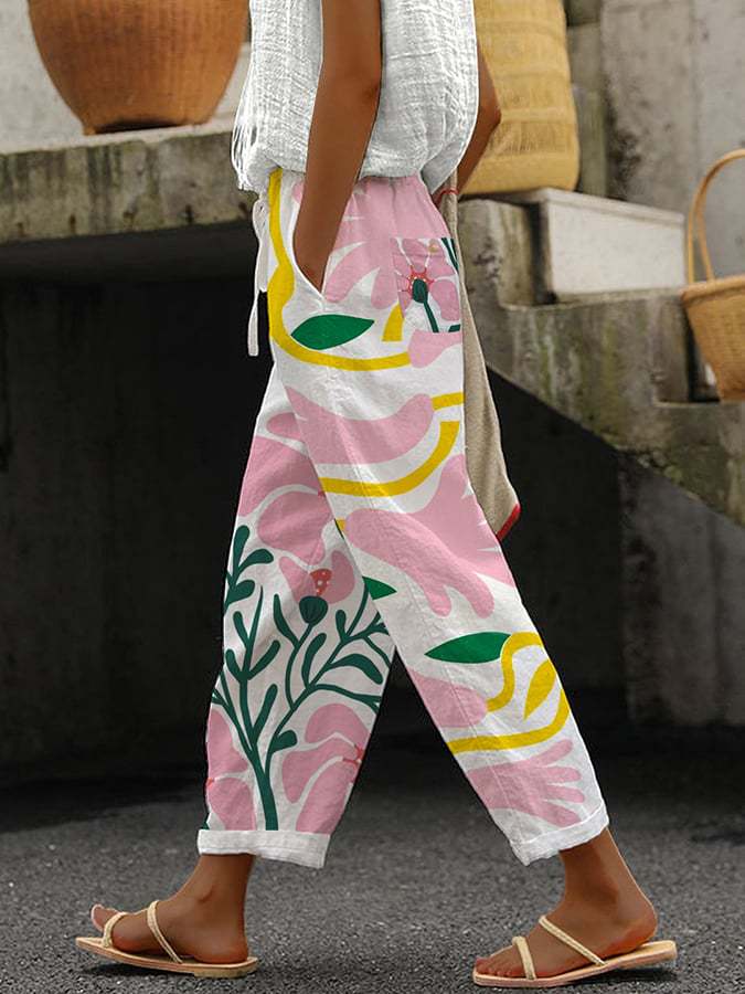 Camille Laurent | Ombre Linen Trousers For Women