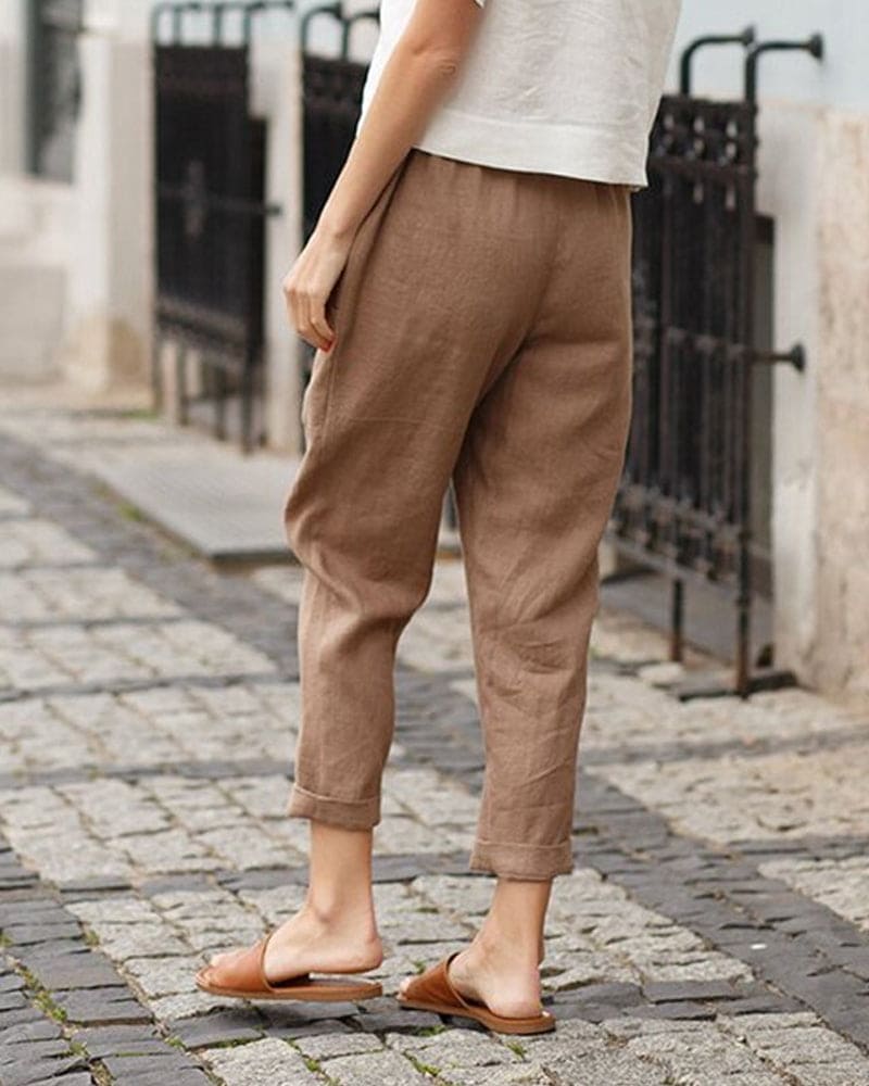 Élodie Sinclair | Casual Tapered Comfort Trousers For Women