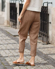 Élodie Sinclair | Casual Tapered Comfort Trousers For Women