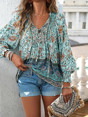 Monique Payne | Boho Floral Blouse For Women