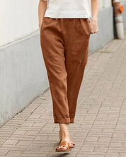 Élodie Sinclair | Casual Tapered Comfort Trousers For Women