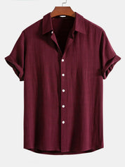 Lorenzo Moretti | Linen Short Sleeve Shirt For Men