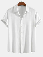 Lorenzo Moretti | Linen Short Sleeve Shirt For Men