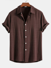 Lorenzo Moretti | Linen Short Sleeve Shirt For Men