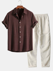 Louis Kensington | Linen Two-Piece Set For Men