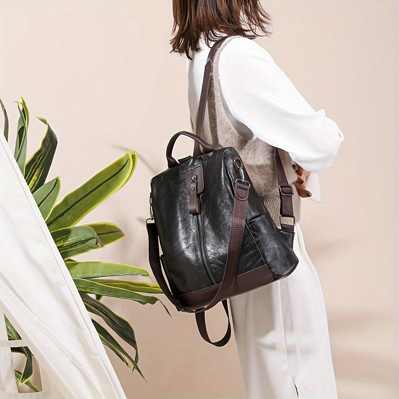 Isabella Vance | Convertible Leather Backpack For Women