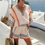 Isla Kensington | Boho Two Piece Shorts Set For Women