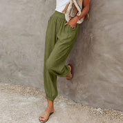 Isabella Moretti | Relaxed Linen Trousers For Women