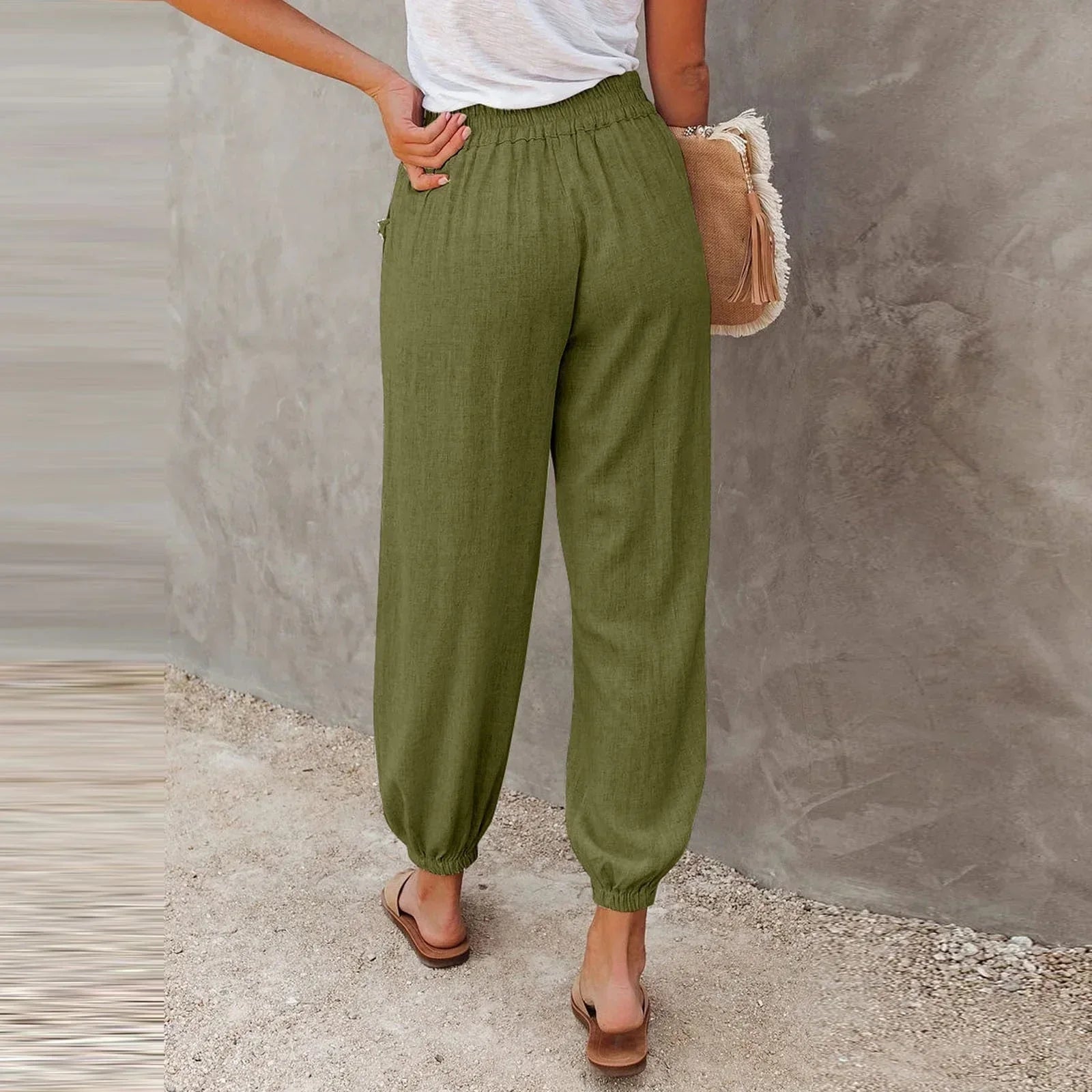 Isabella Moretti | Relaxed Linen Trousers For Women
