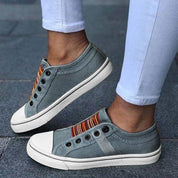 Camille Brighton | Casual Canvas Slip-On Trainers For Women