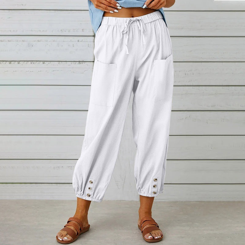 Florence Bennett | Casual Drawstring Trousers For Women