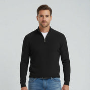 Sebastien Dupont | Luxury Half-Zip Knit Sweater