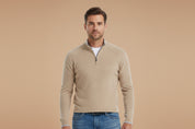 Sebastien Dupont | Luxury Half-Zip Knit Sweater