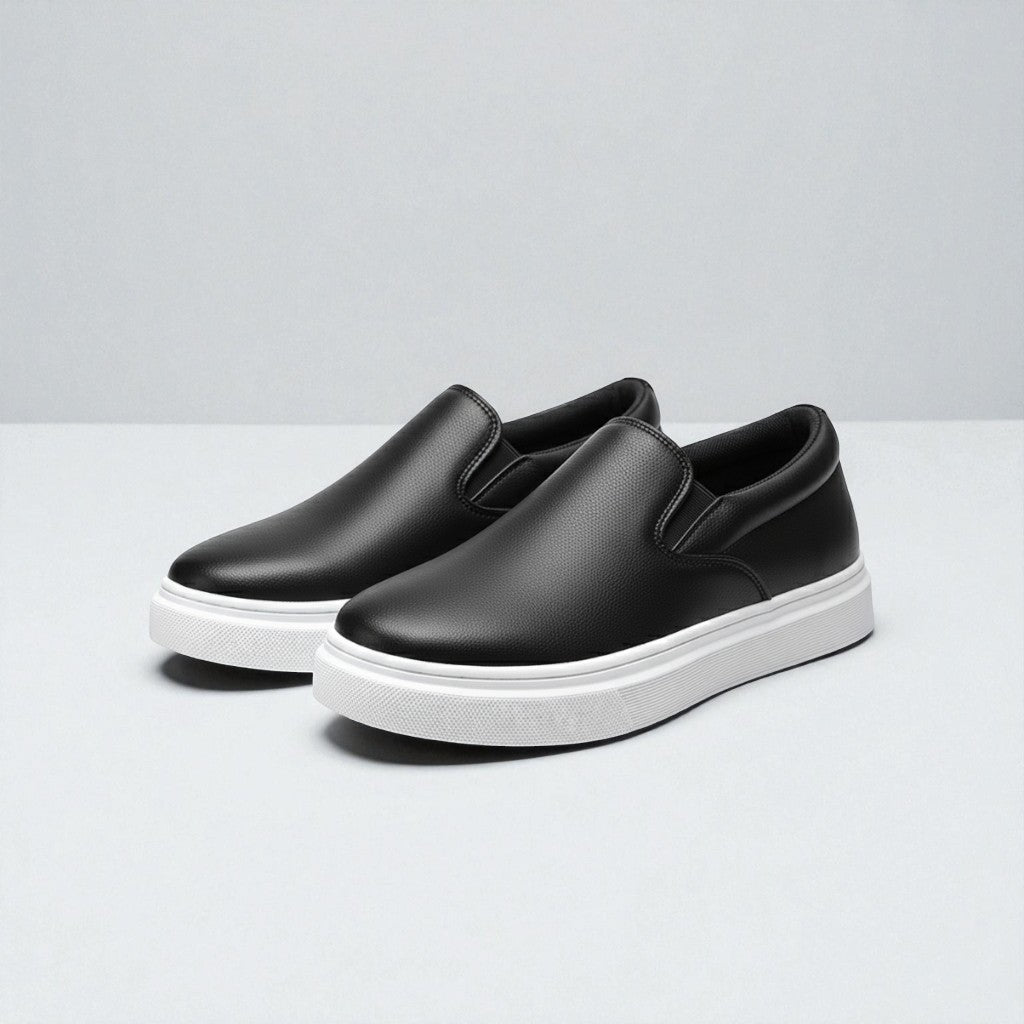 Arthur Kensington | Minimalist Leather Slip-On Sneakers