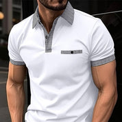 Enzo Whitmore | Contrast Trim Polo Shirt For Men