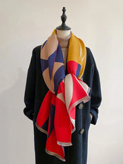 Valentina Moreau | Luxury Geometric Winter Scarf For Women