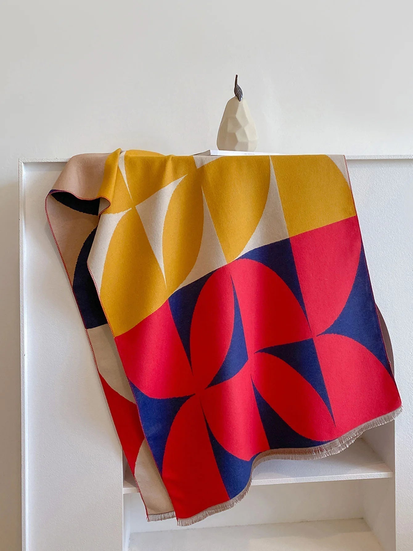 Valentina Moreau | Luxury Geometric Winter Scarf For Women