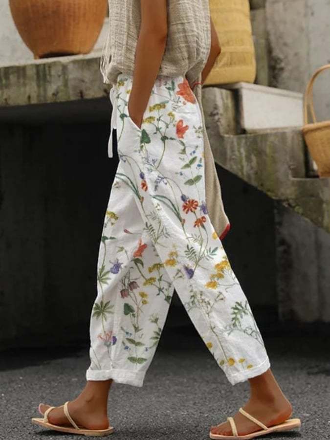 Camille Laurent | Ombre Linen Trousers For Women