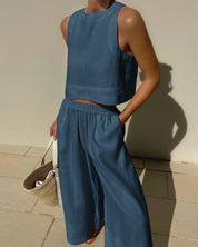 Bianca Shaw | Linen Two-Piece Set For Women