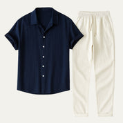 Noah Whitmore | Linen Summer Two-Piece Set For Men