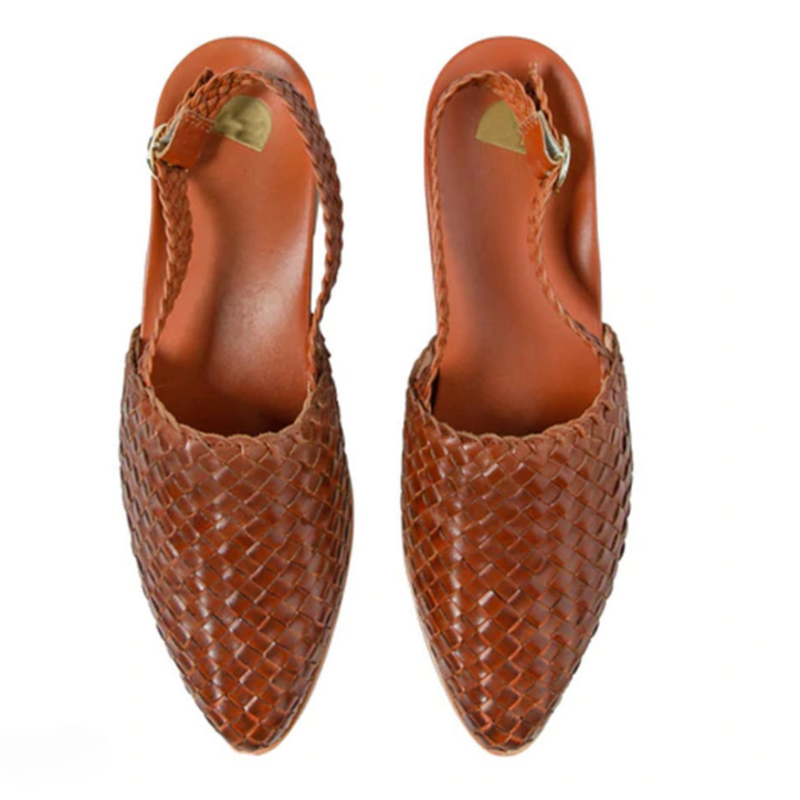 Sophie Bellini | Woven Slingback Flats For Women