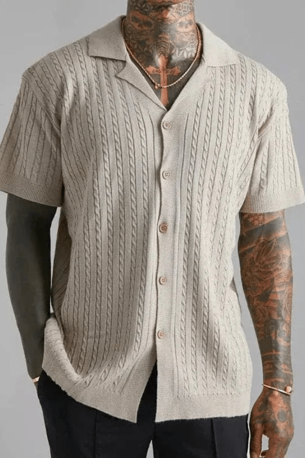 Matteo Sinclair | Knitted Summer Shirt For Men