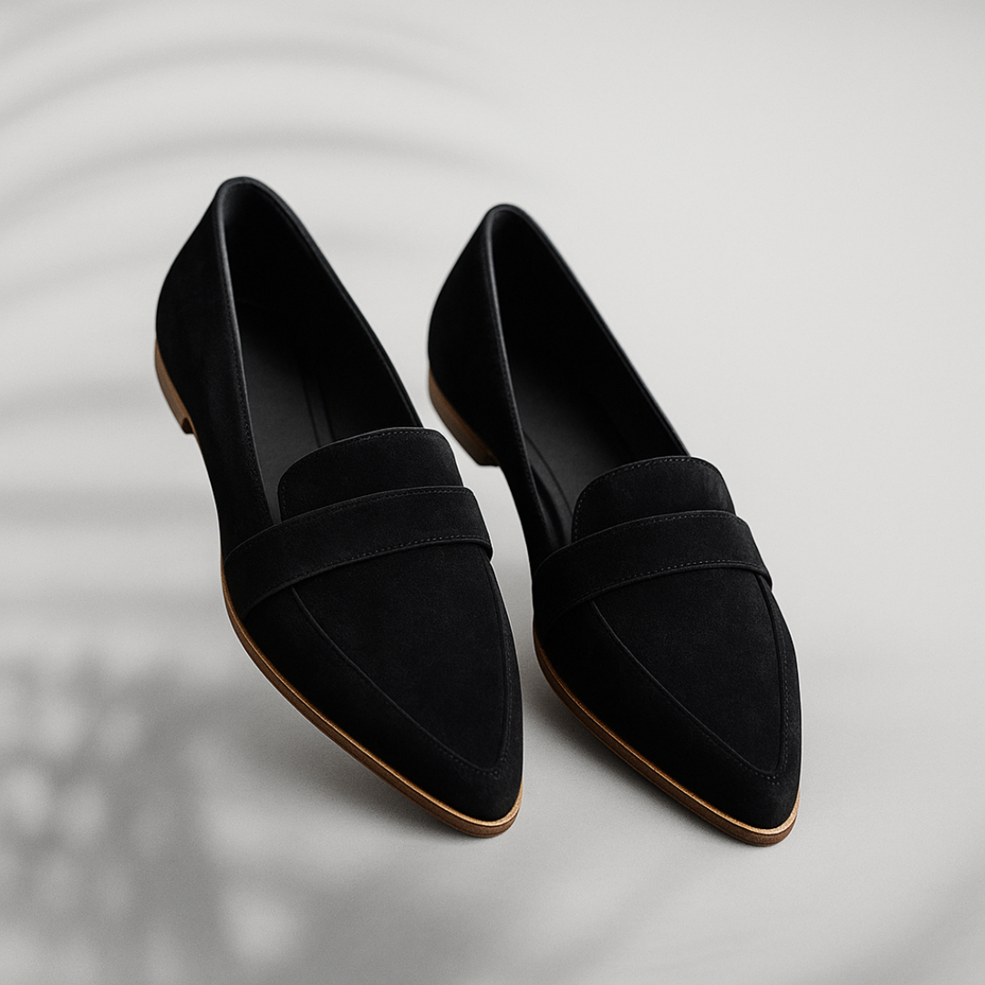 Monica Bowers | Suede Pointed Loafers For Women