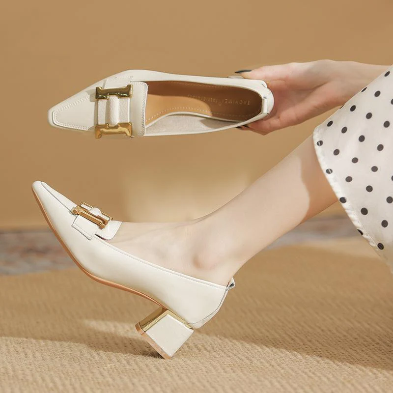 Jessica Gibbs | Casual Block Heel Loafers For Women