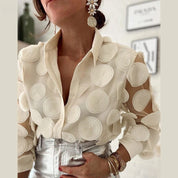 Isabella Moretti | Elegant Sheer Blouse For Women