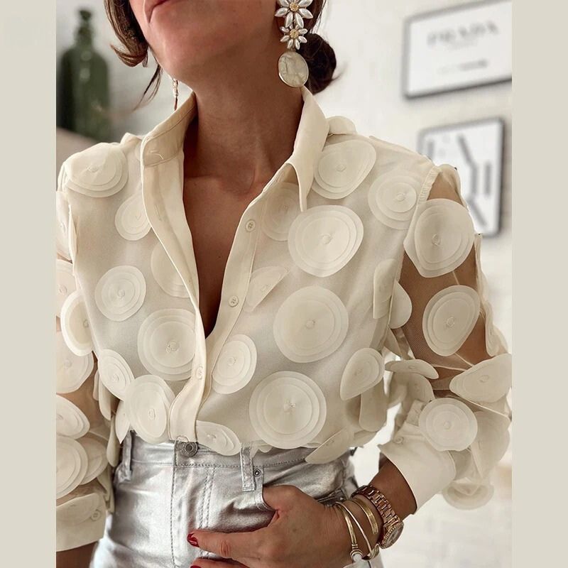 Isabella Moretti | Elegant Sheer Blouse For Women