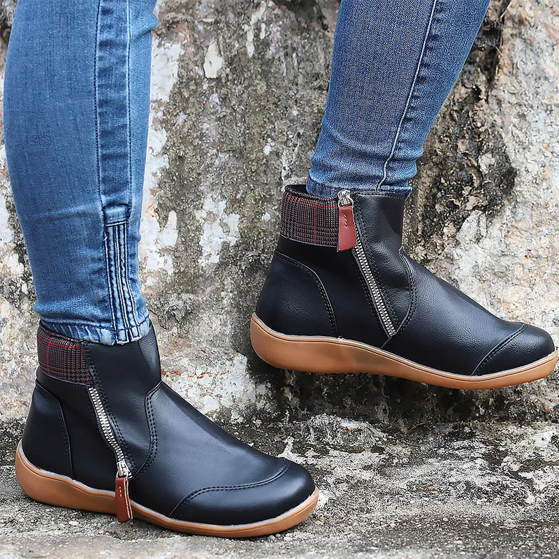 Amelia Hart | Comfort Zip Ankle Boots For Women
