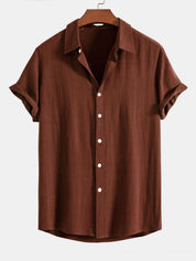 Lorenzo Moretti | Linen Short Sleeve Shirt For Men