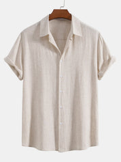 Lorenzo Moretti | Linen Short Sleeve Shirt For Men