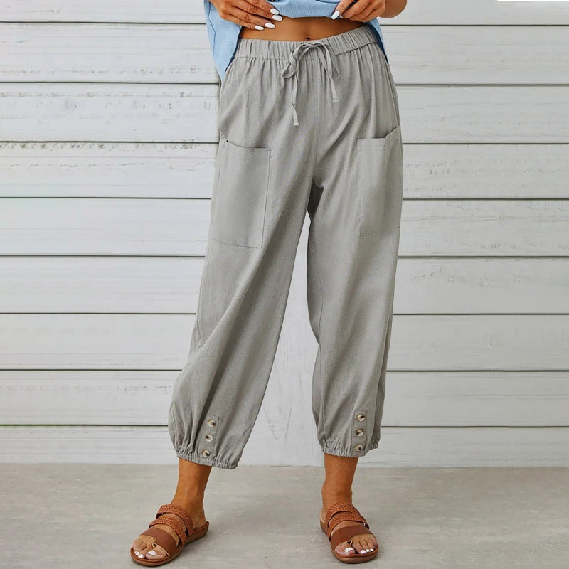 Florence Bennett | Casual Drawstring Trousers For Women