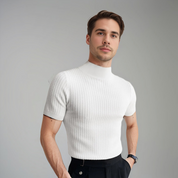 Gabriel Montclair | Textured Knit Turtleneck T-Shirt For Men