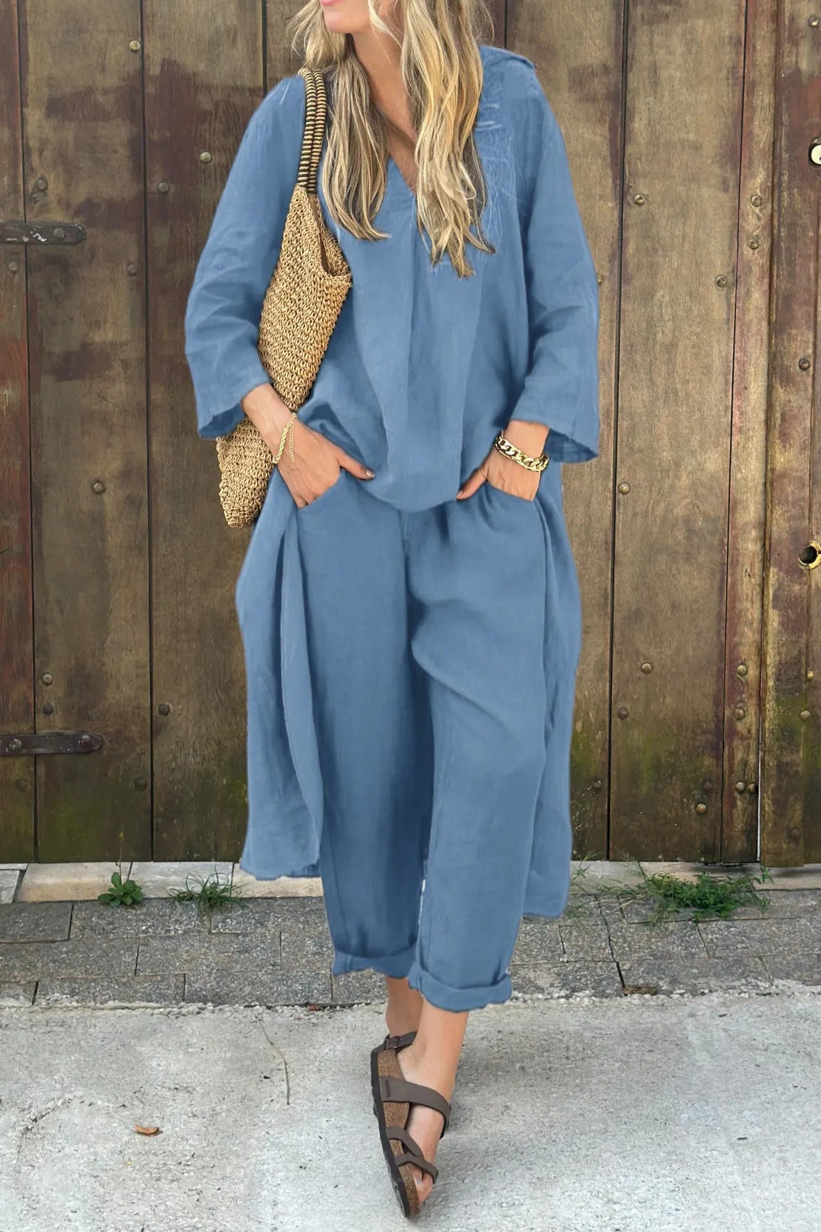 Miranda Cross | Longline Tunic Two-Piece Set