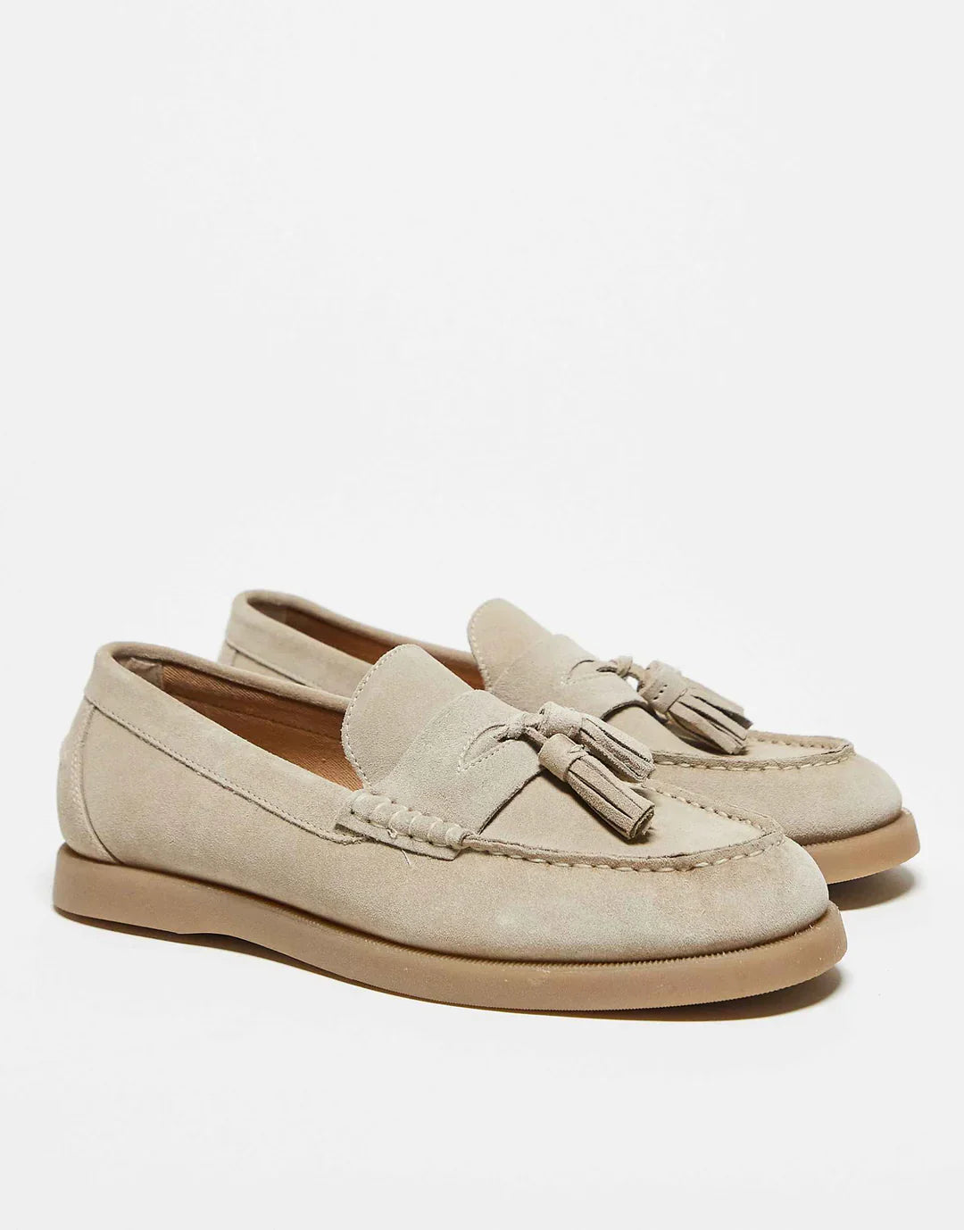 Genevieve Hartwell | Suede Tassel Loafers For Women