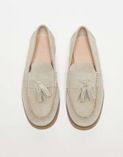 Genevieve Hartwell | Suede Tassel Loafers For Women