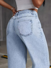 Elena | Women's High-Waisted Denim Boyfriend Jeans
