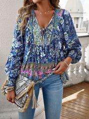 Monique Payne | Boho Floral Blouse For Women