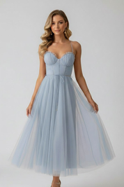Juliette Sinclair | Pink Tulle Midi Dress For Women