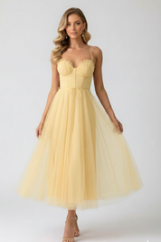Juliette Sinclair | Pink Tulle Midi Dress For Women