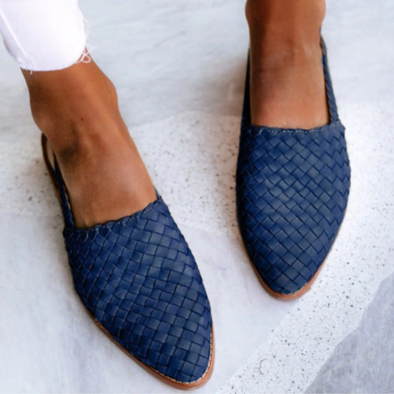 Sophie Bellini | Woven Slingback Flats For Women
