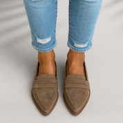 Monica Bowers | Suede Pointed Loafers For Women
