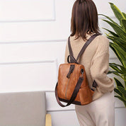 Isabella Vance | Convertible Leather Backpack For Women